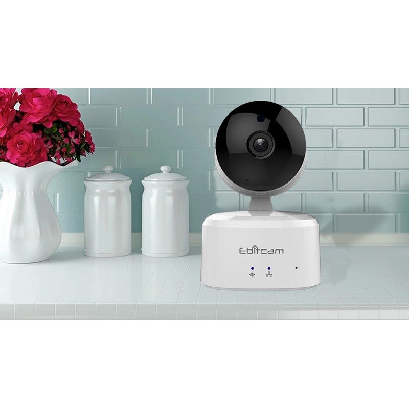 [FREESHIP 99K]_[TẶNG THẺ NHỚ 32GB] Camera IP WIFI EBITCAM E2 1.0 (Trắng).Hàng Phân Chính Hãng