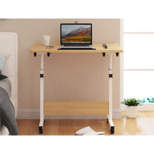 Bàn Laptop, Bàn Làm Việc Thông Minh Gấp Gọn Nâng Hạ Chiều Cao, Nghiêng Mặt Bàn Kích Thước 60x40cm