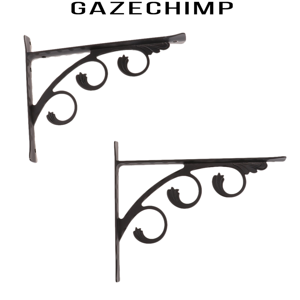 [GAZECHIMP]2pcs L Shaped Angle Bracket Supporter Store Commodity Shelf Bracket 15x12cm