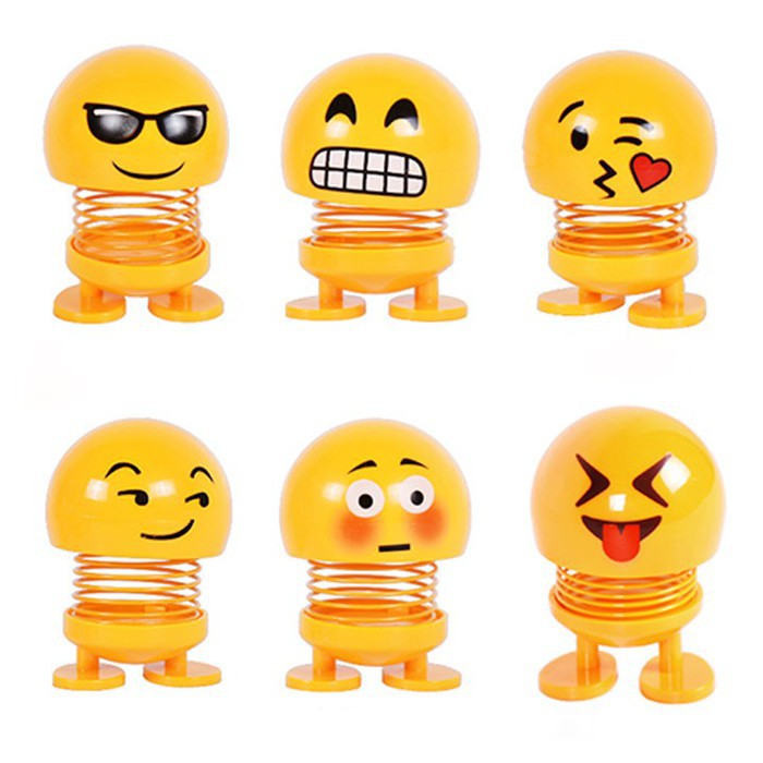 [Xả hàng] Thú nhún lò xo lắc đầu Emoji (có hộp, ngẫu nhiên)
