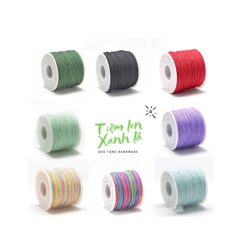 Dây đan vòng handmade DIY 0.5-0.6mm/ dây dù đan vòng 0.5-0.6mm (bó 10m)
