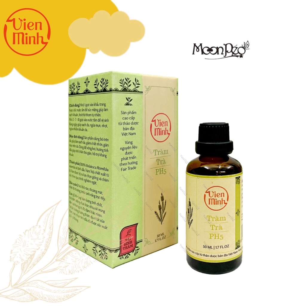 Tinh dầu Tràm Trà PH5 10ml / 50ml cao cấp Viên Minh