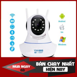 Camera wifi yoosee 3 râu 2.0mb fhd 1080p - camera ip yosse wifi - bh 12 tháng