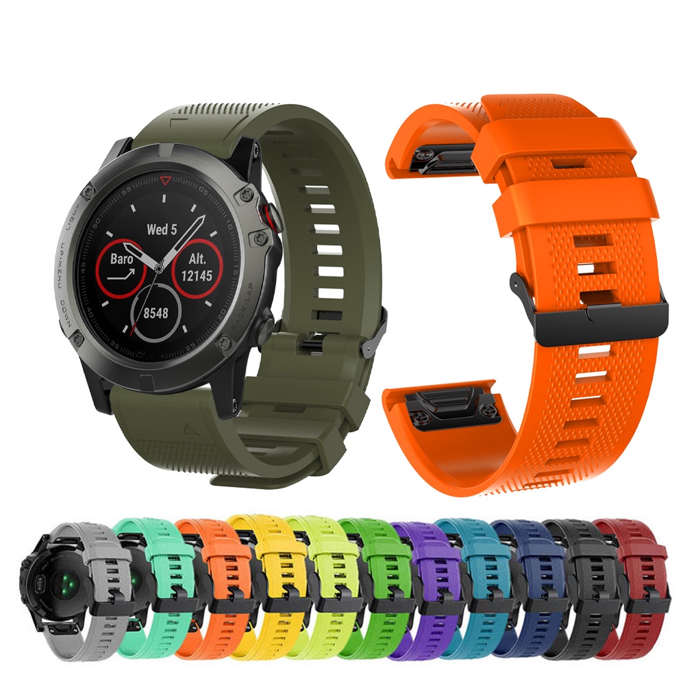 Dây Đeo Bằng Silicone Cho Đồng Hồ Garmin Fenix 7X 7 6X 6 Pro Fenix 5X 5 Plus Forerunner 945 955 935 22Mm