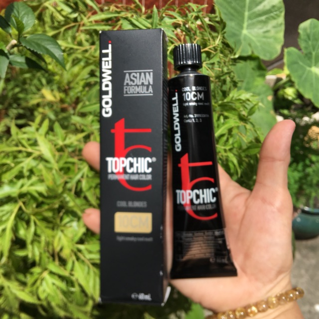 (Tặng kemf oxxy)Màu nhuộm tóc mã 10CM GOLDWELL TOPCHIC 60ml