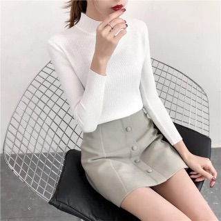 Áo len cổ 3 phân