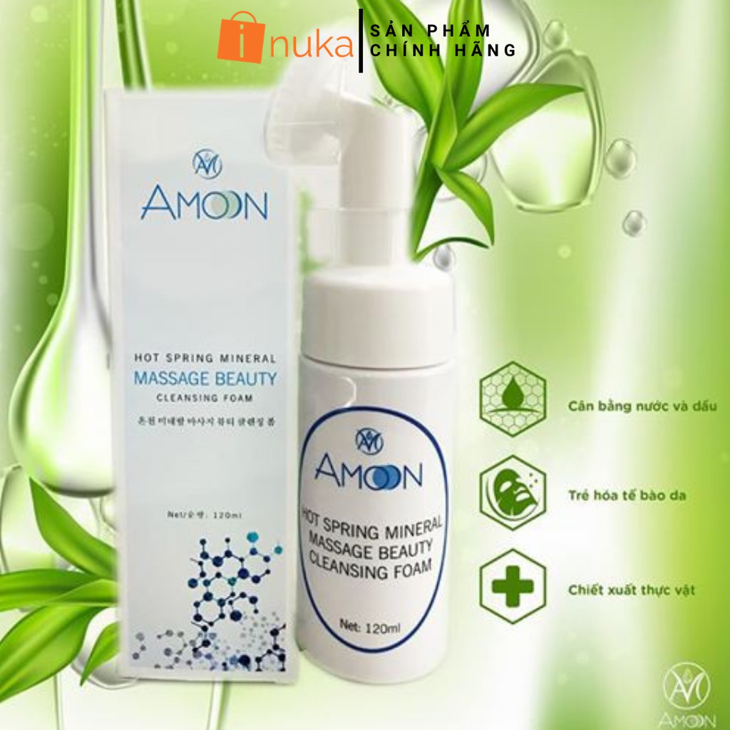 [Hàng Hàn Quốc] Sữa Rửa Mặt Đầu Cọ Tạo Bọt Y Học Amoon (120ml) | BigBuy360 - bigbuy360.vn