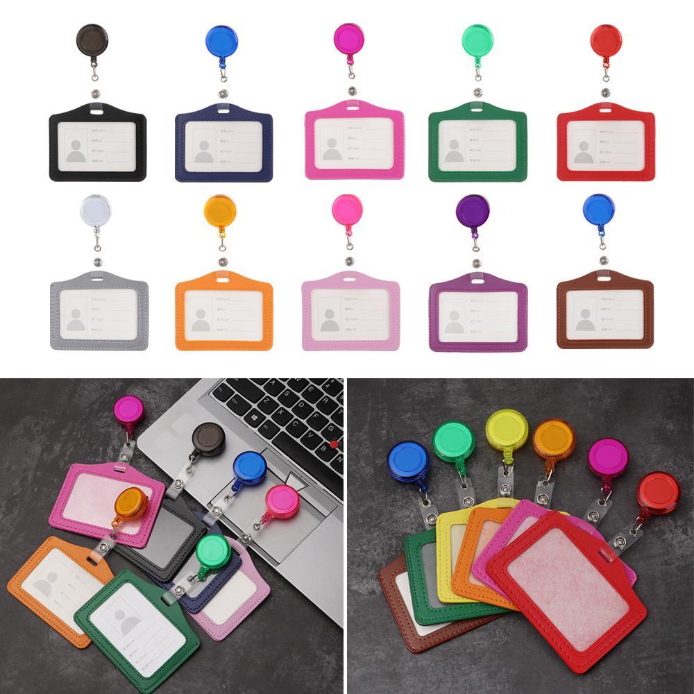 ROWANS Vỏ Bọc Bảo Vệ Thẻ Ghi Chú Bằng Da Tiện Dụng Cho Văn Phòng