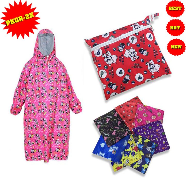 Áo mưa bít không xẻ tà trẻ em vải dù cao cấp - áo mưa trẻ em vải dù size 6 - 11 tuổi