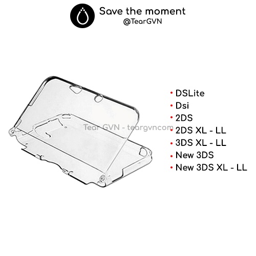 Ốp trong suốt cứng cho DSLite / DSi / 2DS / 2DS XL / 3DS XL / New 3DS / New 3DS XL