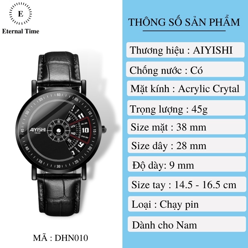 Đồng Hồ Nam AIYISHI1633 DHN010 Thanh Lịch, Thời Thượng