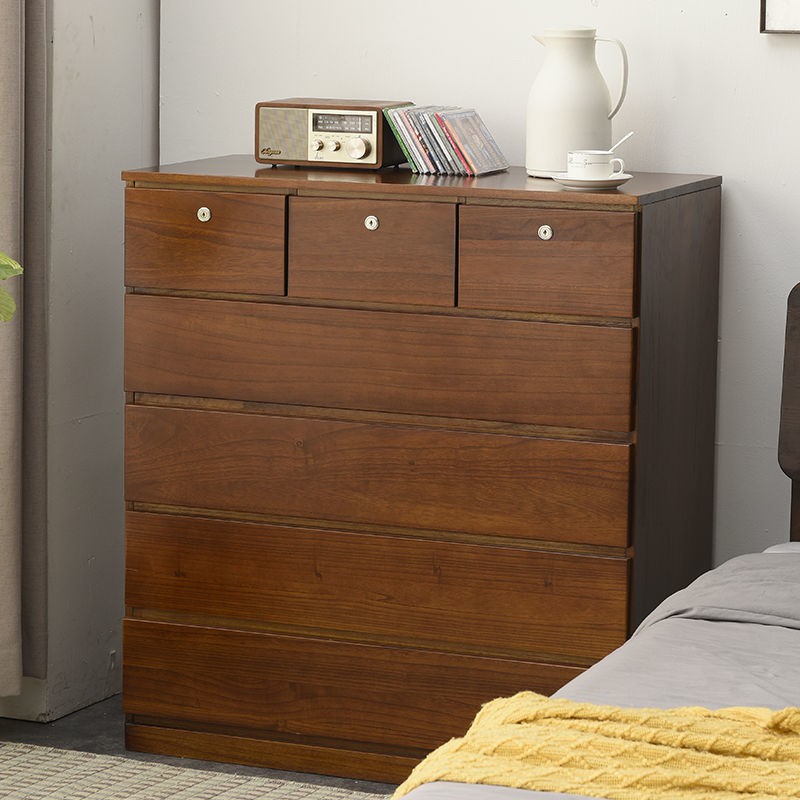 5 ngăn kéo toàn bộ gỗ nguyên tấm Tủ đựng đồ, kéo, hộc tủ, dọn phòng ngủ, phong cách