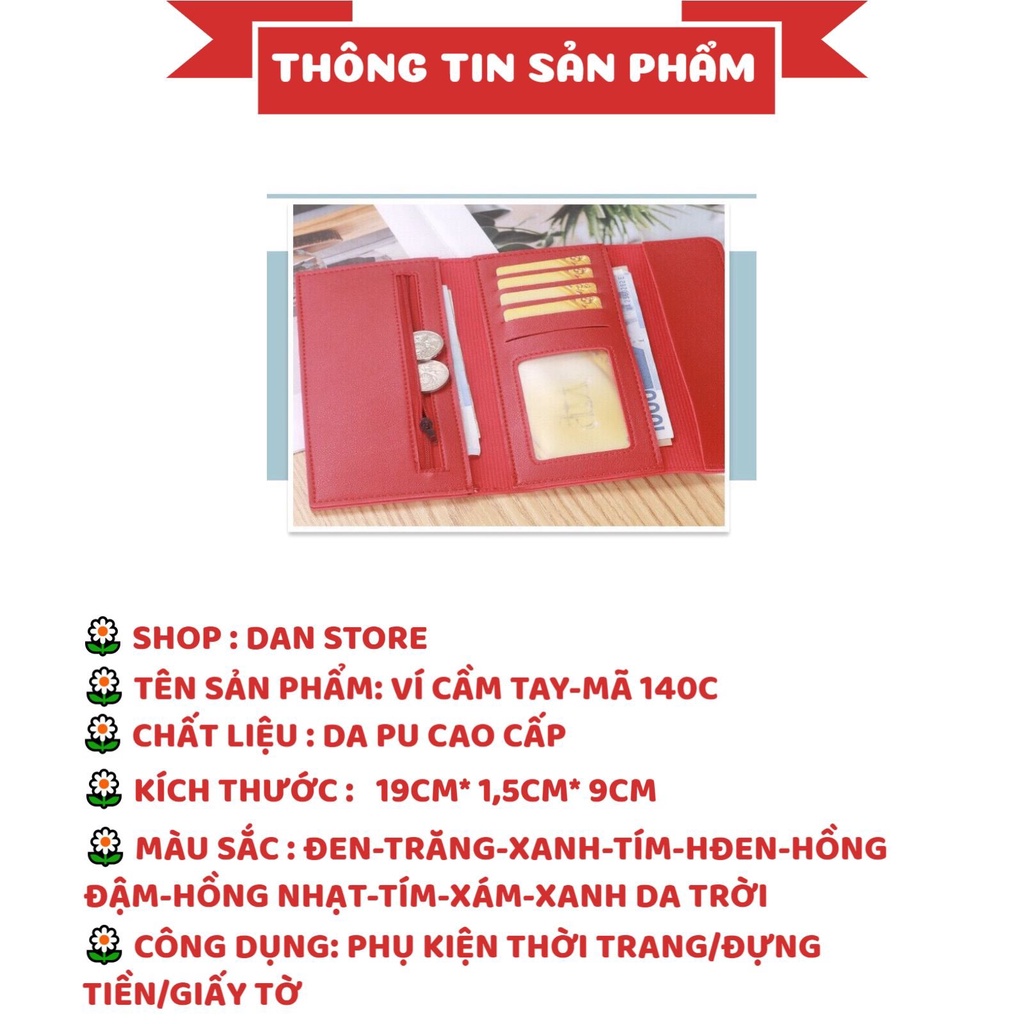 Ví Da Nữ Ví Nữ DÀIVí Nữ Dài Cầm Tay giá rẻ thời trang cao cấp nhiều ngăn tiện dụng MÃ 104C