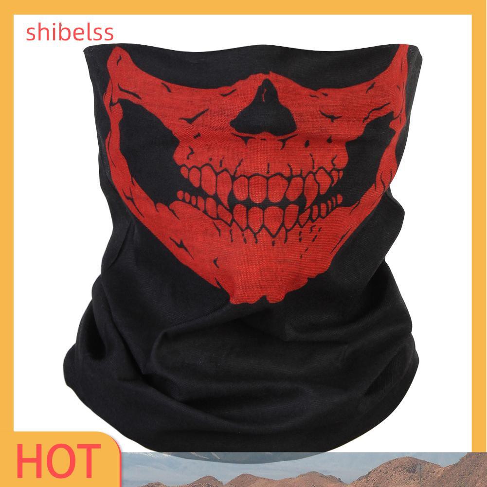 Khăn che nửa mặt họa tiết đầu lâu chống gió giữ ấm cổ đa năng cho lái xe / trượt tuyết | BigBuy360 - bigbuy360.vn