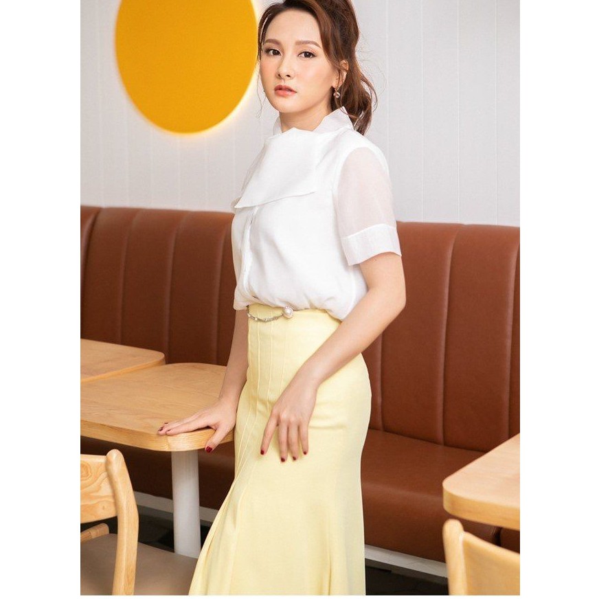 [Mã WABRLOW5 giảm 15% đơn 300K] Chân váy vàng thiết kế xích Elise | BigBuy360 - bigbuy360.vn