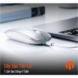 Chuột không dây Bluetooth 2.4Ghz Chính hãng Inphic tự sạc pin chống ồn cho laptop MCBook PC Tablet PAD