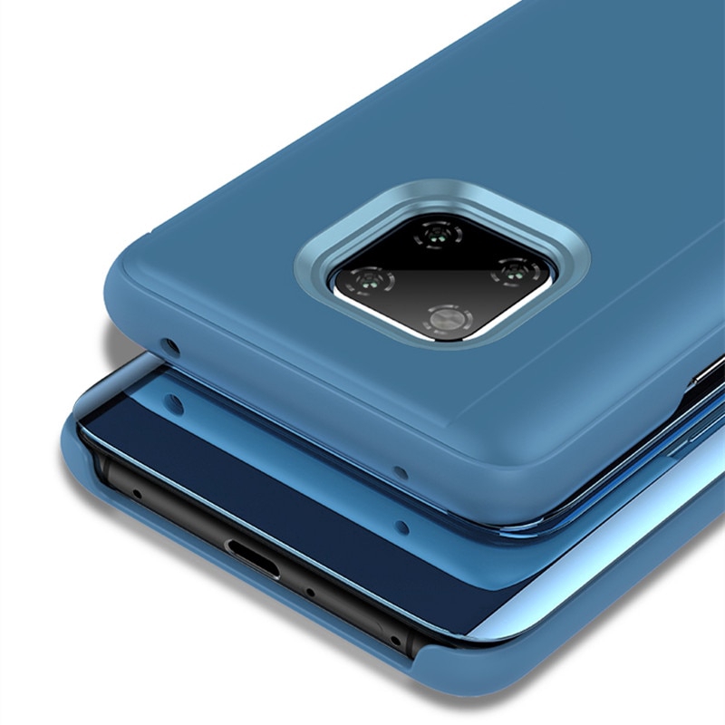 Samsung Galaxy A50S A40S A30S A20S A10S Smart Clear View Mirror Leather Case Flip Cover