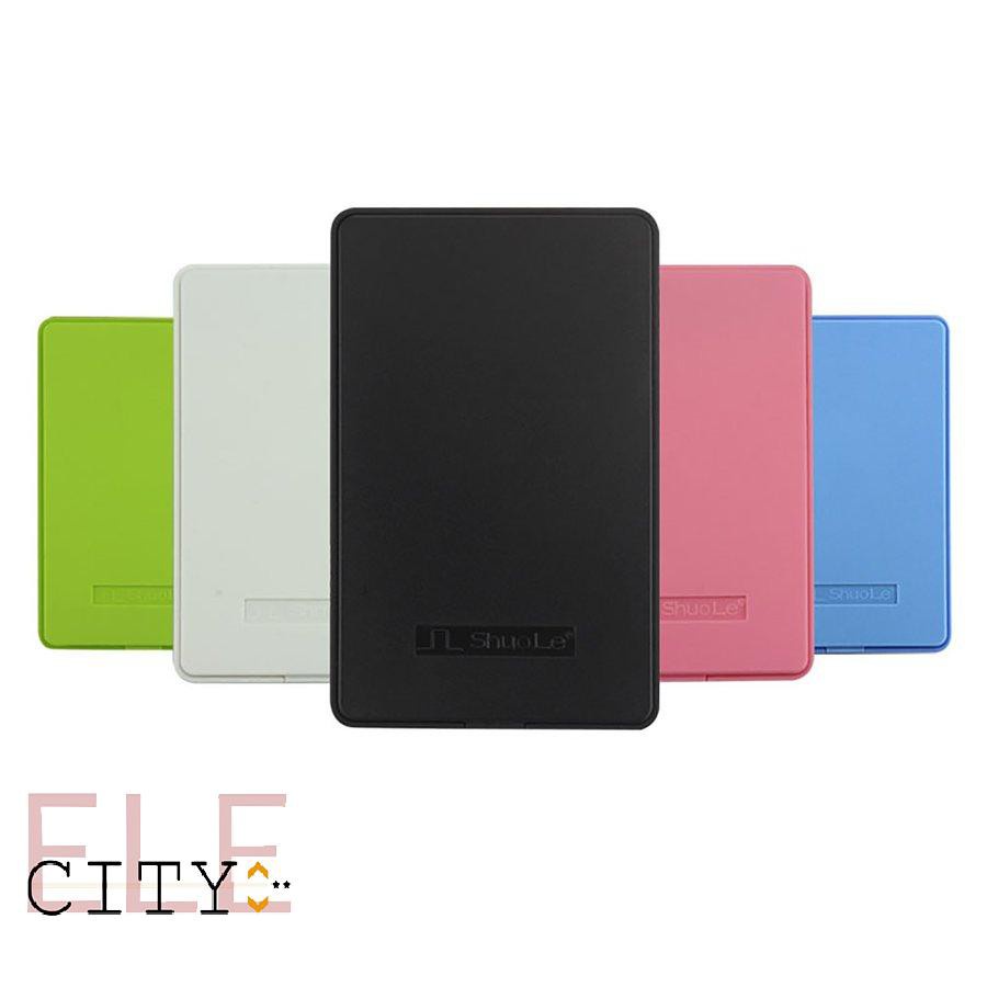 ✨COD✨Portable Usb2.0 Sata Interface External Ssd Drive Box 2.5&quot; Hard Disk Case