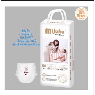 Bỉm quần Mijuku xuất Nhật M50/L50/XL50/XXL50 bịch 50 miếng