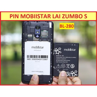 PIN  ĐIỆN THOẠI MOBIISTAR LAI ZUMBO S BL-280 ZIN HÃNG HÀNG NHẬP KHẨU