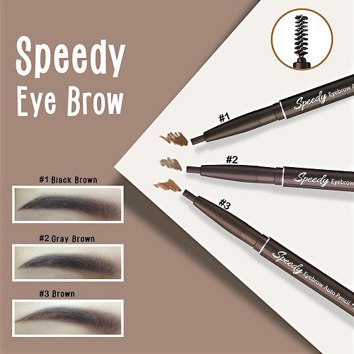 Chì Chân Mày Peripera Speedy Eyebrow Auto Pencil 0.14G