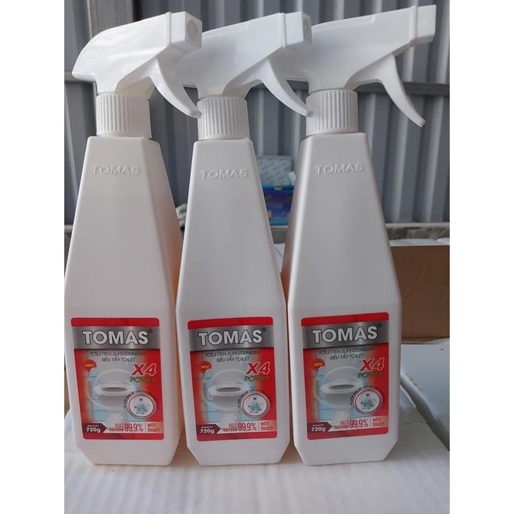 SIÊU TẨY TOILET TOMAS DẠNG XỊT SIÊU SẠCH, TIẾT KIỆM - CHAI 720G