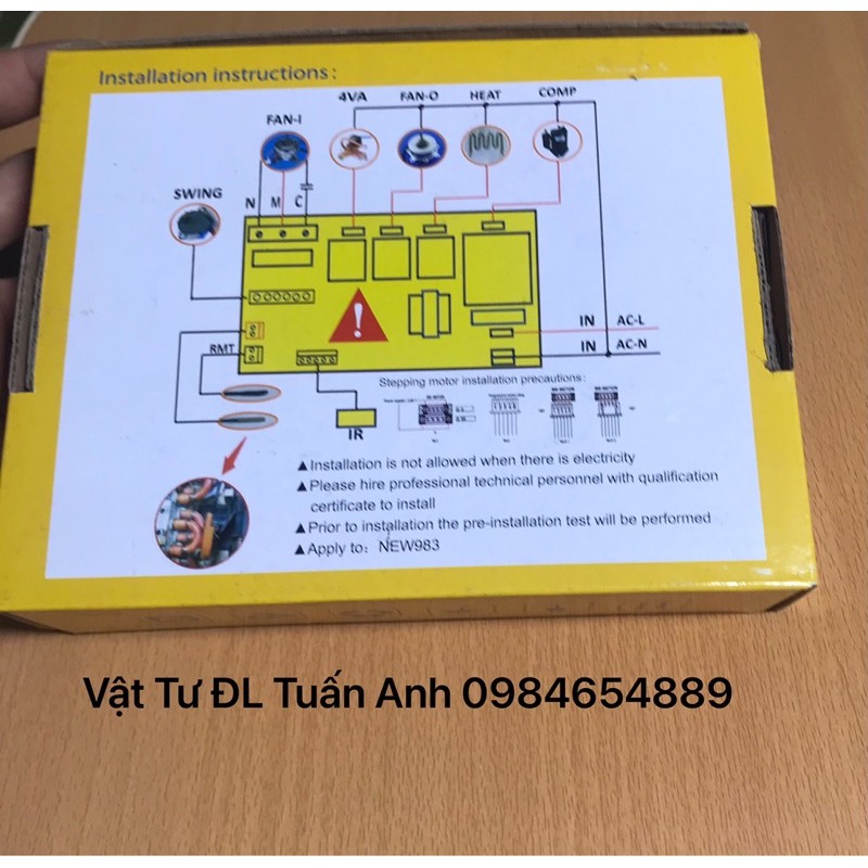 [ Siêu Sale - Mẫu Mới ] Bộ Mạch Điều Hòa Đa Năng New983 Có Mặt Hiển Thị