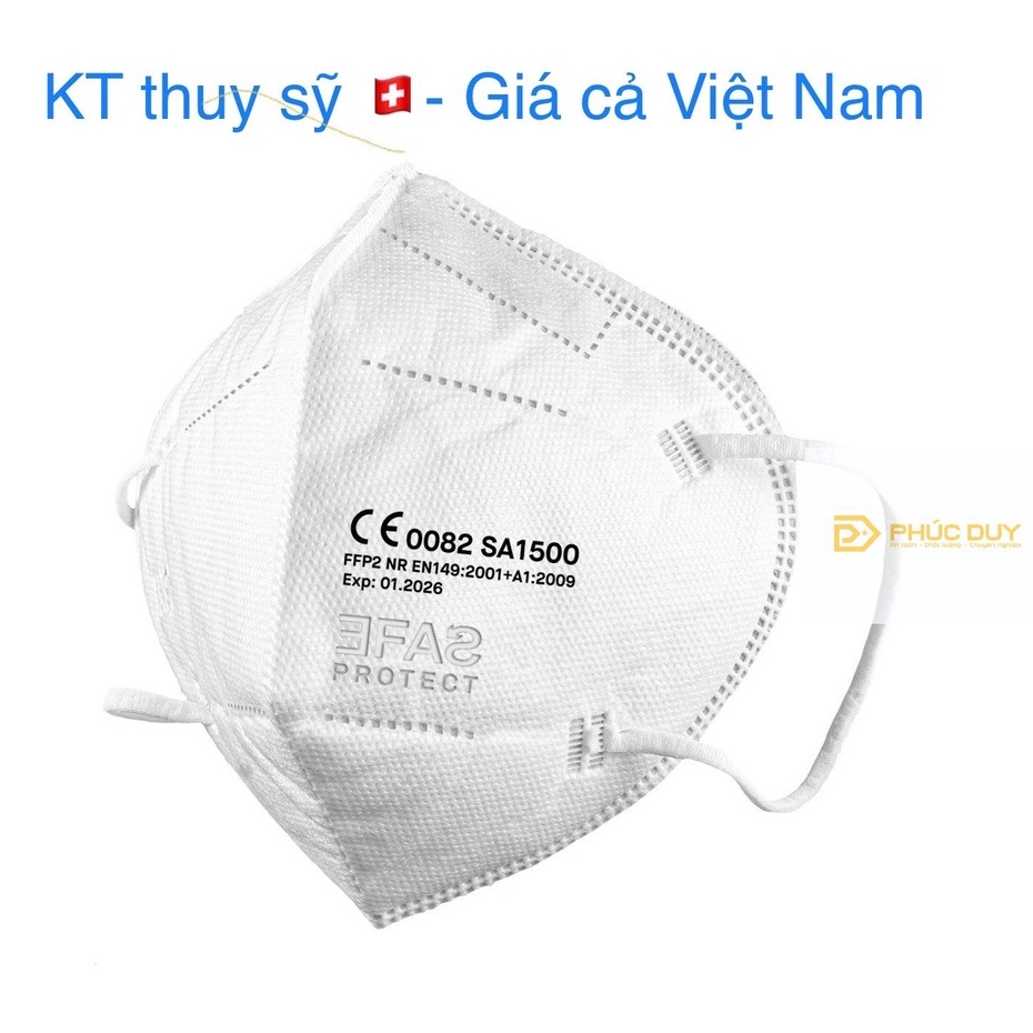 1 Cái Khẩu trang EFAS KN95 SA1500 ngăn vi khu.ẩn 99%, ngăn bụi mịn PM2.5 95%