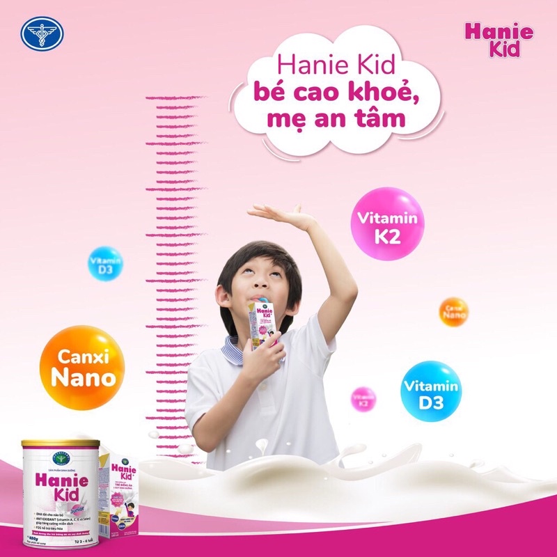 Sữa Hanie kid 0+ 900g(biếng ăn)