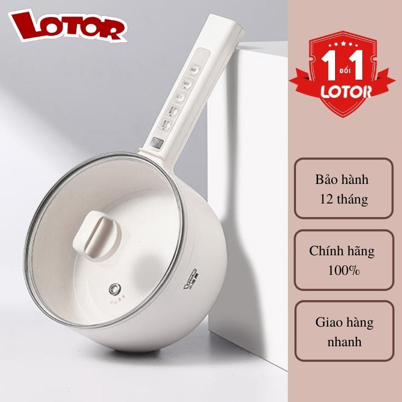 Nồi điện đa năng Chính hãng LOTOR 15CD 1.6 Lít - Chiên, xào, nấu cơm, nhúng lẩu, có lớp chống dính lồng hấp - Lotor L006