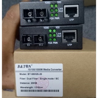 Bộ chuyển đổi quang điện Media Converter BTON BT-950GS-20