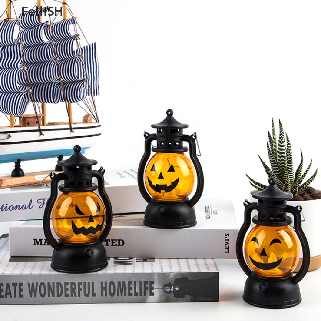 Đèn Lồng LED Dầu Ngựa Đầu Lâu Bí Ngô Trang Trí Halloween Sáng Tạo 439br