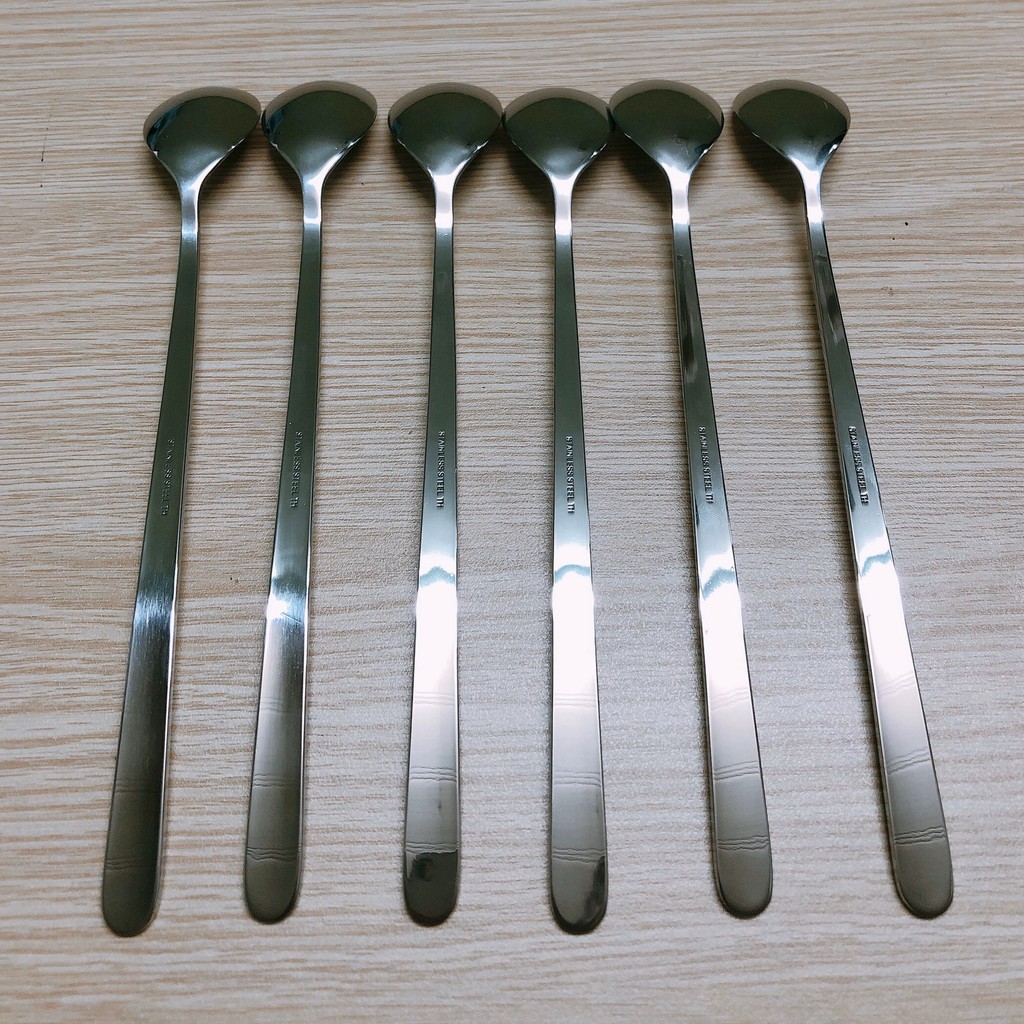 Muỗng Cafe Đá dài 20cm - Inox cao cấp không gỉ sáng bóng - Hiệu TH