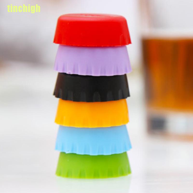 Bộ 6 nắp silicon có thể tái sử dụng nhiều màu sắc tiện dụng