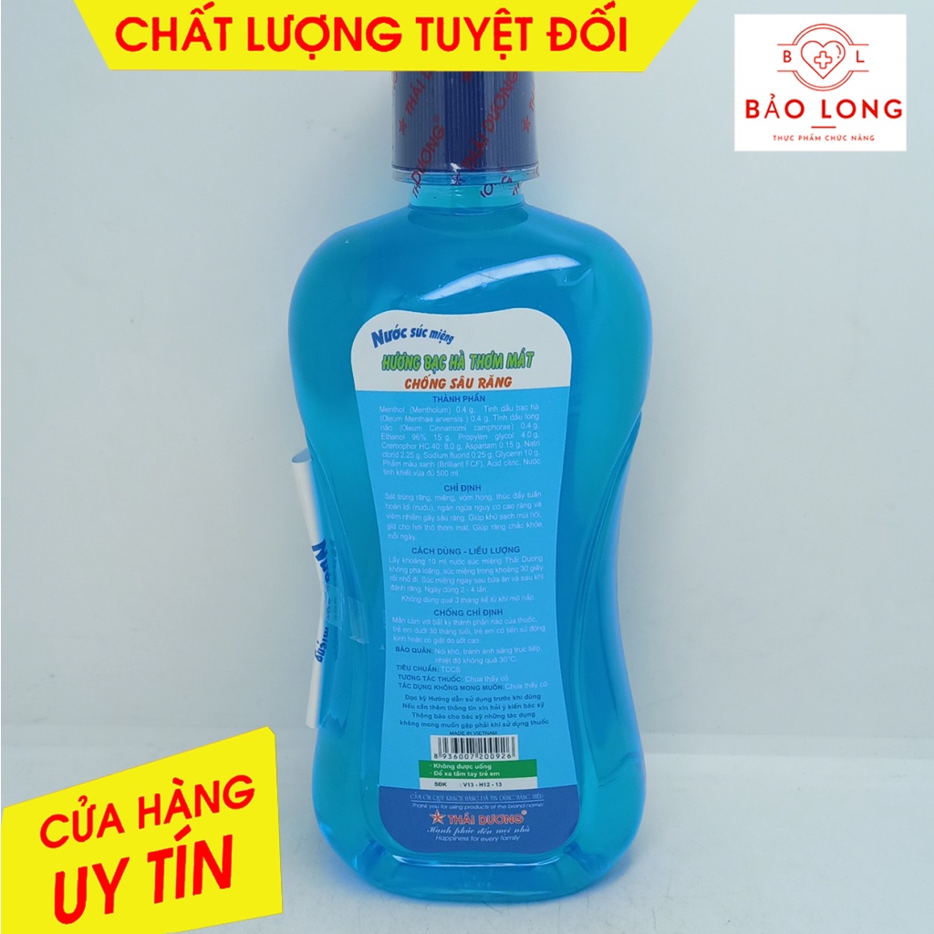 NƯỚC SÚC MIỆNG THÁI DƯƠNG 500ml