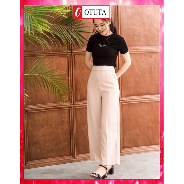 Quần ống rộng culottes xuông dài 100cm siêu Hot -OTUTA