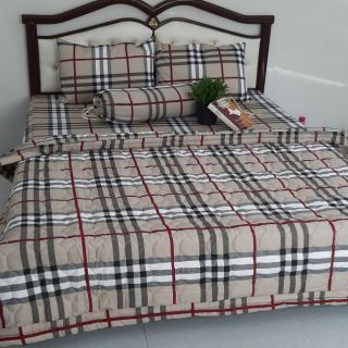 Drap + mền  cotton Thắng lợi giá tại xưởng. Drap+3 áo gối +mền chằn bông(ib lấy mẫu)