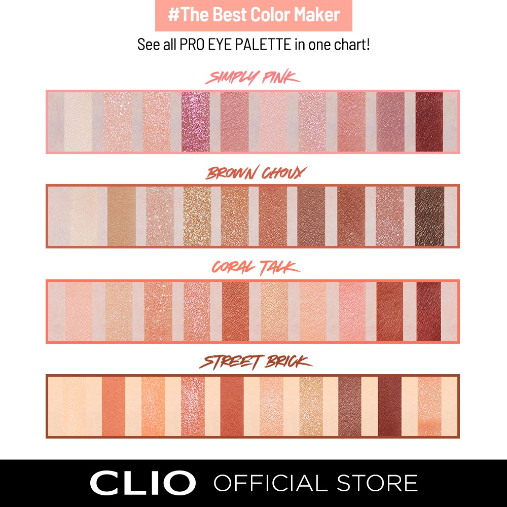Bảng phấn mắt Clio trang điểm chuyên nghiệp 6g | BigBuy360 - bigbuy360.vn