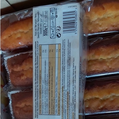 Bánh Bông Lan Bơ Patisserie Tradition Pháp 500G - Date T1/2024