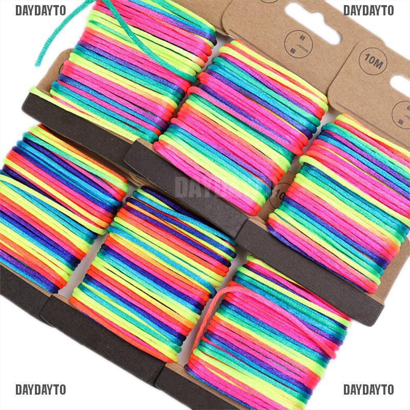 Cuộn Chỉ Nhiều Màu 10M 2.5mm Chuyên Dụng Cho Làm Vòng Đeo Tay