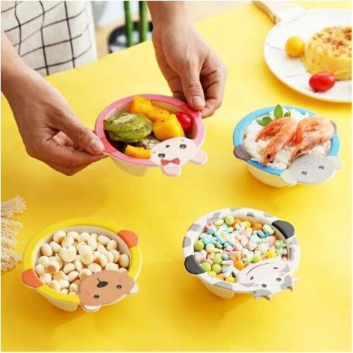 Bát bột phíp thái ( Tặng kèm thìa ăn bột)