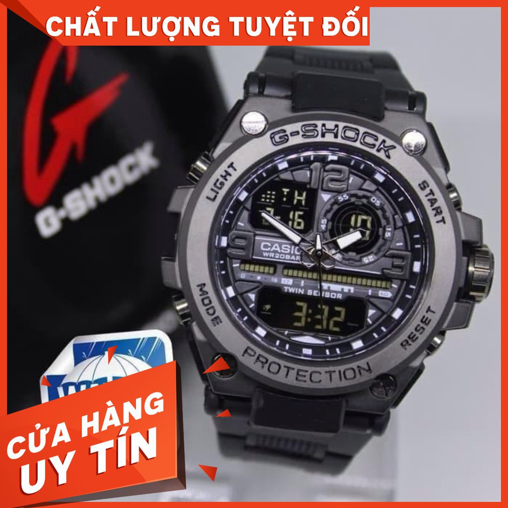 Đồng hồ nam Shock  GTS 8600 Original –Chống nước 20Bar Viền Thép không gỉ, Nam tính + TẶNG KÈM HỘP THIẾC