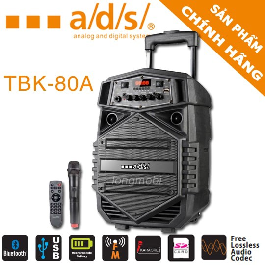 LOA KARAOKE DI ĐỘNG TRÊN Ô TÔ ADS TBK-80A CHÍNH HÃNG