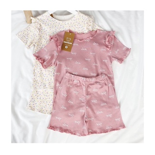 Bộ mặc nhà bé gái cotton thun monybear