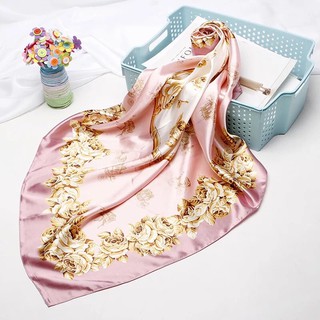 Khăn choàng lụa vuông hot trend size 90x90cm