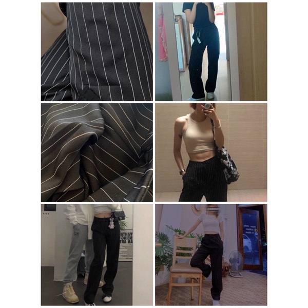 (SẴN) Quần tây ulzzang kẻ sọc ống suông phong cách thanh lịch HÀN QUỐC 2021 KÈM ẢNH THẬT CUỐI | BigBuy360 - bigbuy360.vn