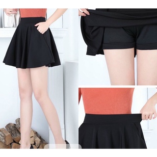 chân váy thun xoè big size 2 túi trong có quần size 65-90kg