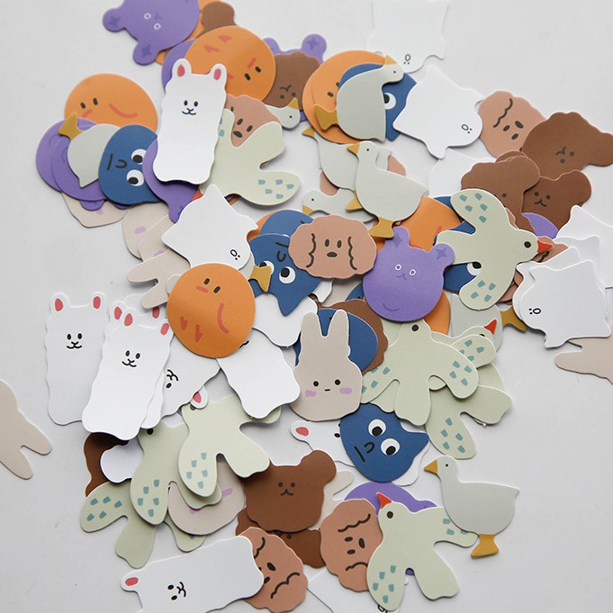 Túi 100 Miếng Dán Trang Trí Hình Trái Cây Dễ Thương