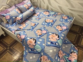 Sét chăn hè + ga chun + 2 vỏ gối