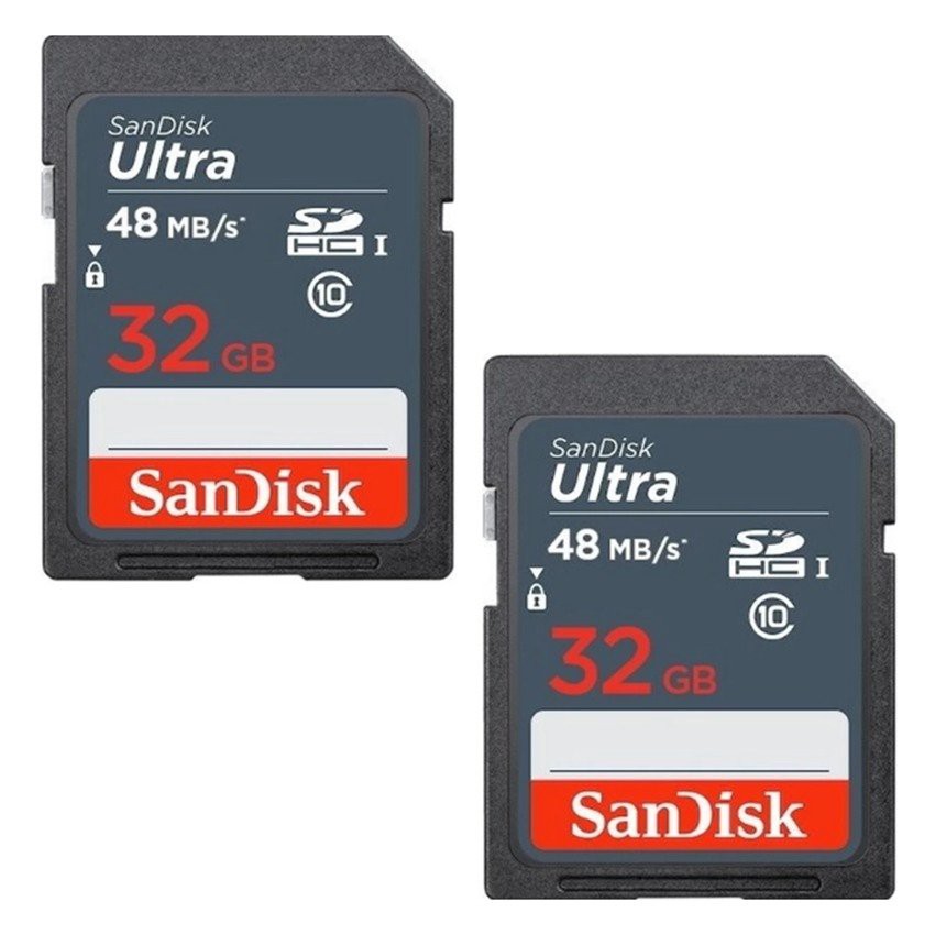 Thẻ nhớ Máy Ảnh SDHC SanDisk Ultra 32GB U1 100MB/s (Xám)